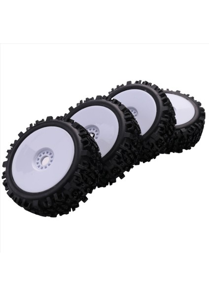 4 x 17MM Hub Tekerlek Jant ve 1/8 Off-Road Için Derin Diş Lastiği Rc Araba Buggy Redcat Takımı Losi Vrx Hpı Kyosho Hsp Hobao Carson (Yurt Dışından)