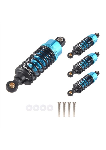 4pcs Alüminyum Alaşım Şok Emiciler Damper Damper Tamiya Tt-01 TT01 Tt-02 TT02 1/10 Rc Araba Yükseltme Parçaları Mavi (Yurt Dışından)
