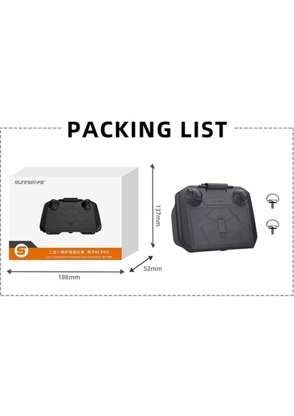 Mini3 Pro/ Royal 3 Uzaktan Kumanda Koruması Hood Rc Pro Rocker Scratch Cover Için Sunnylife (Yurt Dışından) fiyatları