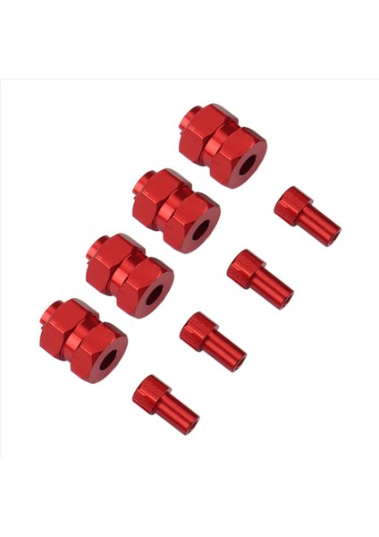 8pcs Metal Genişletilmiş 7mm Altı Tekerlek Göbek Birleştirici +4mm Eksenel SCX24 90081 AXI00001 1/24 Rc Paletli Araba Yükseltme Parçaları 2 (Yurt Dışından) modelleri