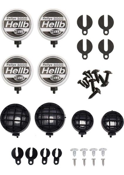 1 10 Rc Için 8x Rc Araç Yuvarlak Labça / Işık Kapalacak Maliyet Axıal SCX10 D90 Tamiya CC01 (Yurt Dışından)