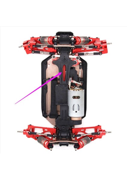 Wltoys Için 3x 144001 1/14 Rc Araba Yedek Parçaları 144001-1293 Merkezi Sürücü Mil Kırmızı (Yurt Dışından) modelleri