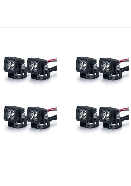 8x Modifiye Farlar Spotlar Araba Üst Işıklar Eksenel SCX10 Jeep Traxxas Trx4 Trx6 1/10 Için Tampon Işıkları (Yurt Dışından)