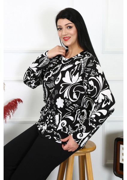 Kadın Büyük Beden Penye Uzun Kol Pijama Takım indirimleri