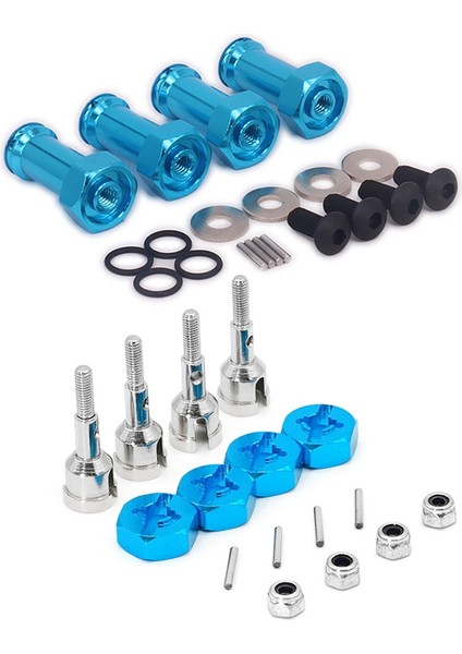 Alüminyum 12MM Hex Hub 1/18 Wltoys A959 A949 Mavi ve Tekerlek Dönüşüm Seti Aks Için 24MM Uzatma Adaptörü (Yurt Dışından) indirimleri