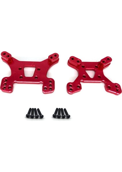 1 Set 144001 Parça Ön ve Arka Şok Kulesi Tahtası Seti Kırmızı ve 1 Pcs 15-SJ04 Rc Kamyon Yedek Parçalar Ön Tampon Bloğu (Yurt Dışından) modelleri