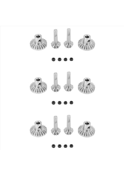 12PCS Çelik Ön ve Arka Aks Dişli Şaft Dişleri Wpl B24 B36 C14 C24 Mn D90 MN99S Yükseltme Parçaları (Yurt Dışından)