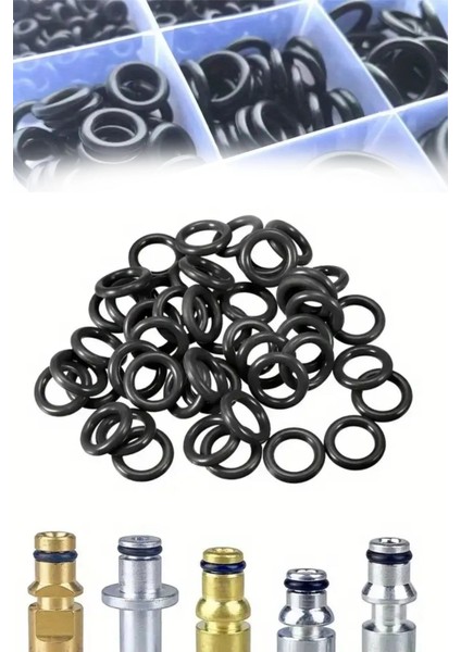 225 Parça Kauçuk Conta Seti ,kendiliğinden Saklama Kutulu O Halkası Seti