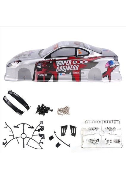 1/10 Rc Araba Gövde Kabuğu Modifikasyonu 190MM Nissan S15 Için Yol Drift (Yurt Dışından) modelleri
