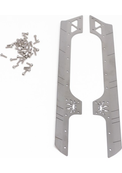 2pcs 1/10 Rc Için Metal Yan Etek Surround Surer Axial SCX10 90046 AXI03007 YK4102 313MM Gönderi Jeep Wrangler (Yurt Dışından) indirimleri