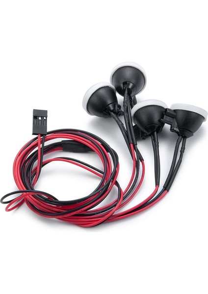 4pcs LED Işıklar Kiti Far Farlar Eksenel SCX10 Wraith RR10 Traxxas Trx4 Trx6 1/10 Rc Crawler Car Usra Fazla Parçalar (Yurt Dışından) fiyatları