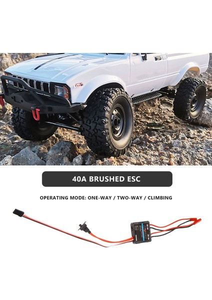 40A Fırçalanmış Esc Hız Kontrolörü Wpl C24 C34 Mn D90 MN99S MN86S Rc Araba Yükseltme Parçaları (Yurt Dışından) modelleri