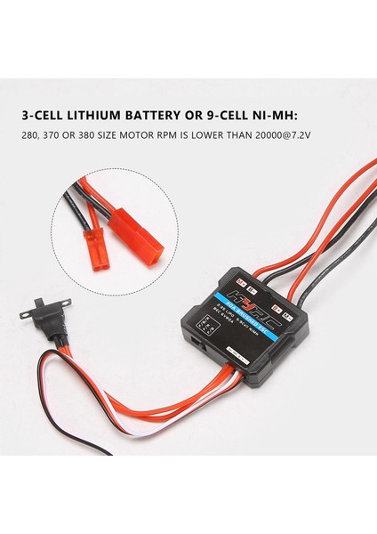 40A Fırçalanmış Esc Hız Kontrolörü Wpl C24 C34 Mn D90 MN99S MN86S Rc Araba Yükseltme Parçaları (Yurt Dışından) fırsatları