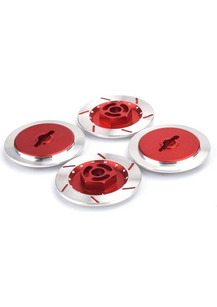 4pcs Alüminyum Alaşım Fren Disk Tekerleği Jant Kutusu Metal Altıgen Adaptör Rc 1/10 Araba Hsp Sinek Balık Arabası Kamyonu 94123 94122 D4 Cs Kırmızı (Yurt Dışından)