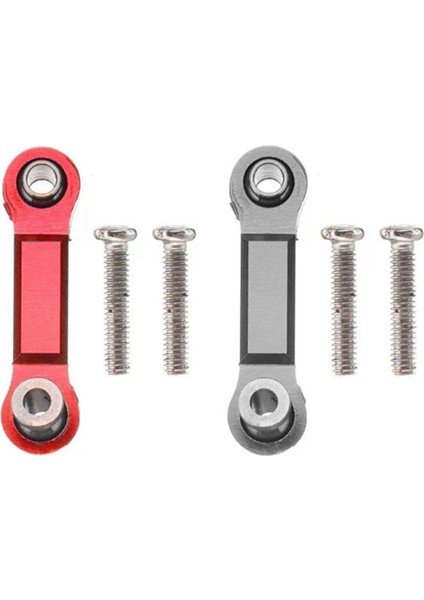 2set 25T Servo Kol Korna Servo Çekme Çubuğu Wltoys A959 A959-B A949 A969 A979 Rc Araba Yükseltme Parçaları Aksesuarları Kırmızı ve Gri (Yurt Dışından) modelleri