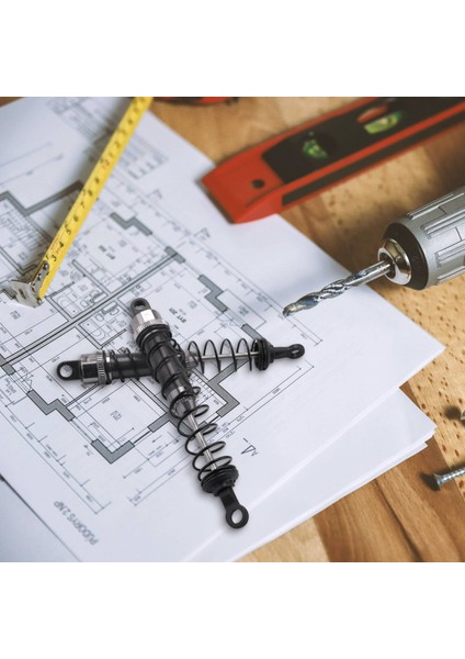 1/12 Wltoys 12428 12423 Rc Araç Paletli Yükseltme Bölümü Için Metal Yağ Dolu Ön ve Arka Şok Emici Titanyum (Yurt Dışından) fiyatları