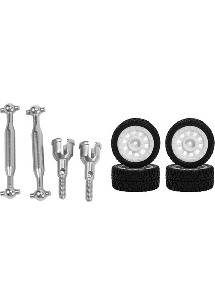 2 Set Rc Araba Parçası 1 Set Rc Araç Tekerlek Lastik Lastikleri ve 1 Set Metal Arka Mil Dogbone (Yurt Dışından)