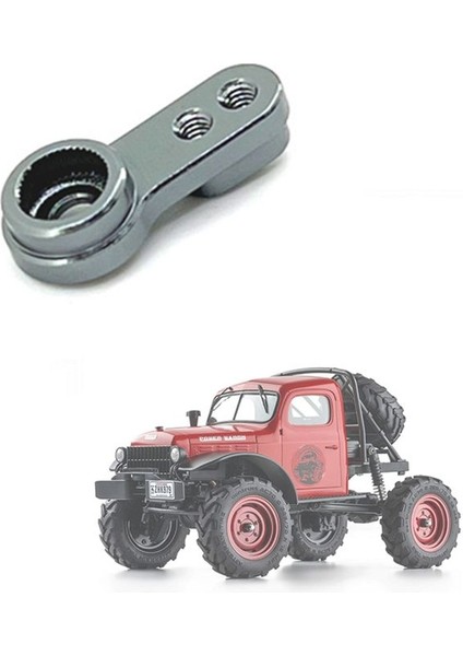 Fms FCX24 Için Metal Servo Arm Servo Korna 1/24 Rc Prawler Araba Yükseltme Parçaları Yedek Aksesuarlar Titanyum Renk (Yurt Dışından) fiyatları