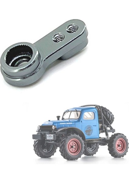 Fms FCX24 Için Metal Servo Arm Servo Korna 1/24 Rc Prawler Araba Yükseltme Parçaları Yedek Aksesuarlar Titanyum Renk (Yurt Dışından) modelleri