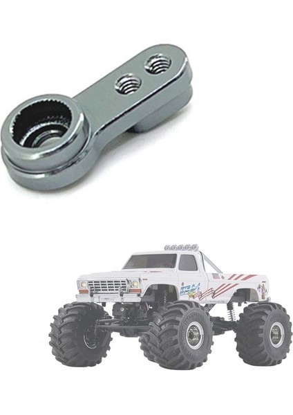 Fms FCX24 Için Metal Servo Arm Servo Korna 1/24 Rc Prawler Araba Yükseltme Parçaları Yedek Aksesuarlar Titanyum Renk (Yurt Dışından) indirimleri