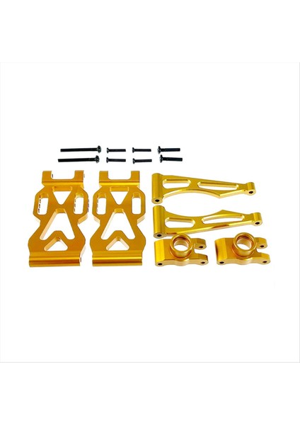 Metal Arka Yukarı ve Aşağı Sallanan Kollar (L/r) Scy Için Set Kiti 1/16 Jjrc Hızlı Uzaktan Kumanda Araba Yükseltme Aksesuarları Altın (Yurt Dışından)