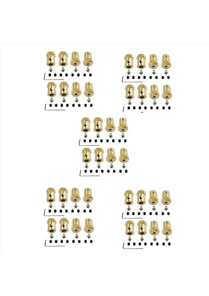 40PCS 5mm Ila 12MM Pirinç Birleştirici Tekerlek Hub Hub Hex Adaptörü Wpl D12 C14 C24 B14 B24 B16 B36 Mn D90 MN99S Rc Araç Parçaları (Yurt Dışından)