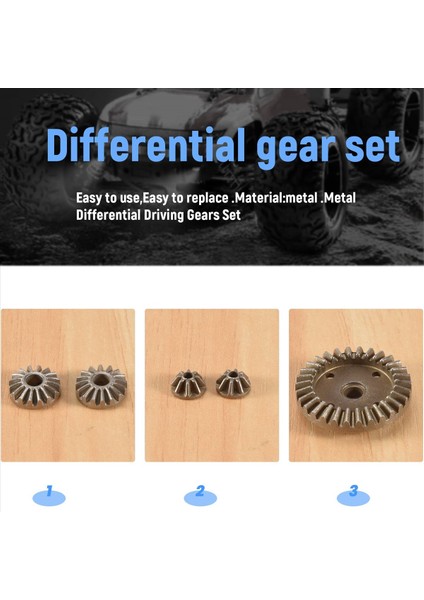 Hbx Için Metal Diferansiyel Sürüş Dişleri 16889 16889A 16890 16890A Sg 1601 Sg 1602 SG1601 Rc Araç Parçaları Aksesuarları (Yurt Dışından) fırsatları