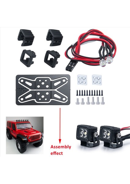 4x Modifiye Farlar Spotlar Araba Üst Işıklar Eksenel SCX10 Jeep Traxxas Trx4 Trx6 1/10 Için Tampon Işıkları (Yurt Dışından) modelleri