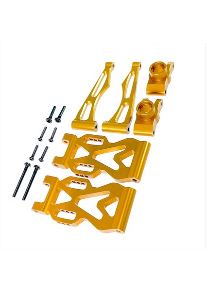 Metal Arka Yukarı ve Aşağı Sallanan Kollar (L/r) Scy Için Set Kiti 1/16 Jjrc Hızlı Uzaktan Kumanda Araba Yükseltme Aksesuarları Altın (Yurt Dışından) modelleri