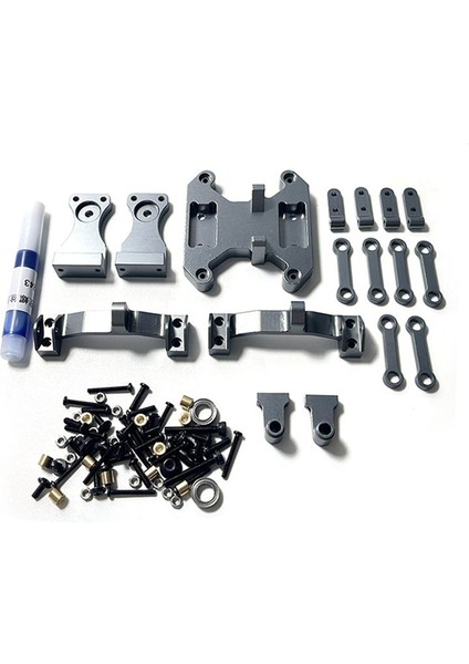 Wpl B16 B36 1/16 6x6 6WD Rc Araba Yükseltme Parçaları Değiştirilmiş Aksesuarlar Titanyum (Yurt Dışından)