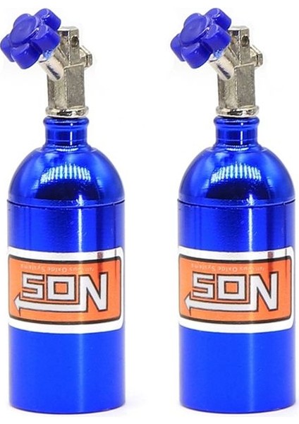 2pcs Metal Simüle Nos Azot Şişesi 1/10 Rc Prıgler Araç Traxxas Trx4 Defender Bronco RC4WD D90 Eksenel SCX10 2 (Yurt Dışından)