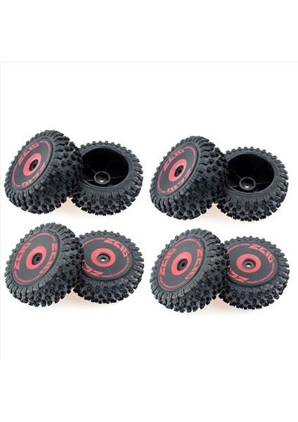 8pcs Ön ve Arka Lastikler Wltoys Için Tekerlek Lastiği 124016 1/12 Rc Araba Yükseltme Parçaları Yedek Aksesuarlar (Yurt Dışından)