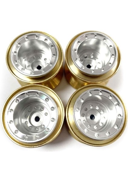 4pcs Pirinç Kelepçe Halkası Metal 1 0 Tekerlek Jant Tekerlek Göbeği FCX24 Max Smasher 1/24 Rc Paletli Araba Yükseltme Parçaları 2 (Yurt Dışından)