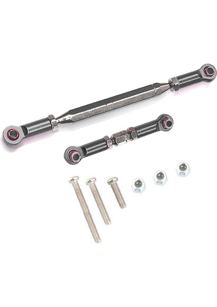 2pcs Ayarlanabilir Direksiyon Bağlantısı Servo Bağlantı Çekme Çubuk Turnikili Mn D90 Mn-90 Fj-45 1/12 Rc Araç Trat Grıe ve Kırmızı (Yurt Dışından) modelleri