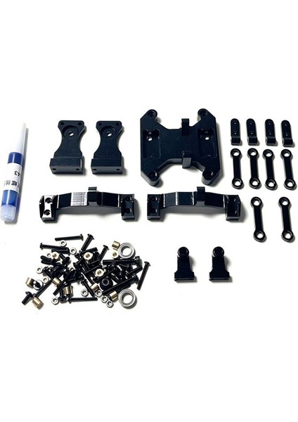 Wpl B16 B36 1/16 6x6 6WD Rc Araba Yükseltme Parçaları Değiştirilmiş Aksesuarlar Siyah (Yurt Dışından)