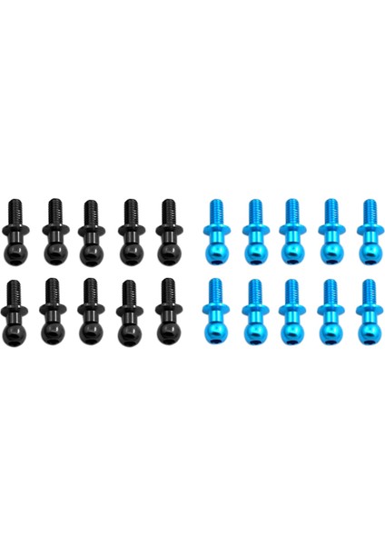 20PCS M3 Metal Altıgen Bilyalı Kafa Vidaları Tamiya Için (Yurt Dışından)