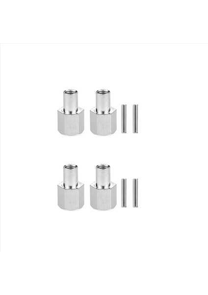5x Rc Araç Metal 12MM Tekerlek Hex Hub Eksenel SCX10 D90 CC01 F350 1/10 Rc Prwler-Sılver (Yurt Dışından) modelleri