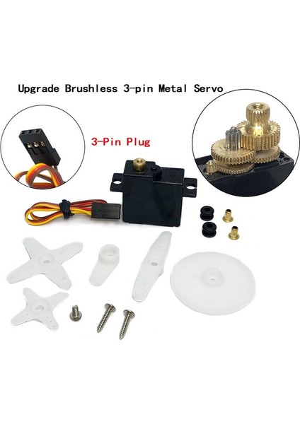 3 Wltoys Için Tel Metal Dişli Servo 144001 144002 144010 124016 124017 124018 124019 Rc Araba Yükseltme Parçaları Aksesuarları (Yurt Dışından) modelleri