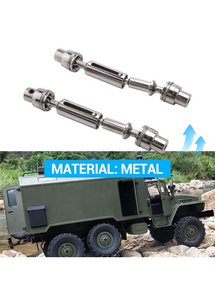 1/16 Wpl B16 B36 Henglong 6WD Kamyon Rc Araba Yedek Parçaları Için Metal Ön Arka Mili (Yurt Dışından) fiyatları