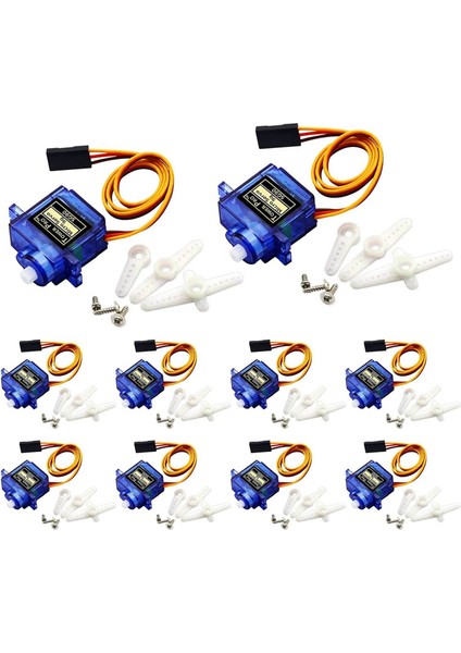 10PCS SG90 Arduino Rc Robot Helikopter Uçak Tekne Kontrolleri Için Mikro-Servo Motor Mini 9g (Yurt Dışından)