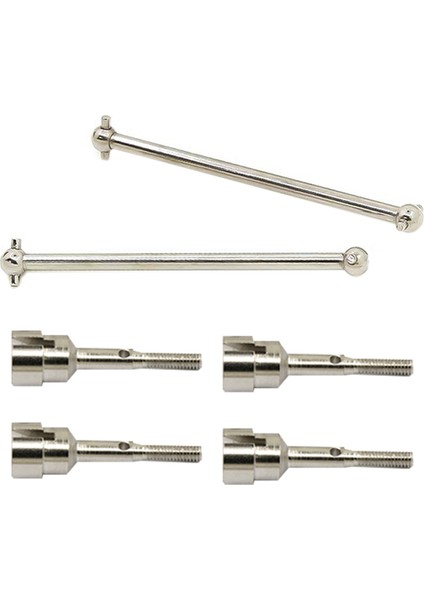 2 Wltoys Için Set 104001 1/10 Rc Araba Yükseltme Parçaları Aksesuarları Köpek Kemik Şaftı ve Metal Şaft Kupası Tekerlek Aks (Yurt Dışından)