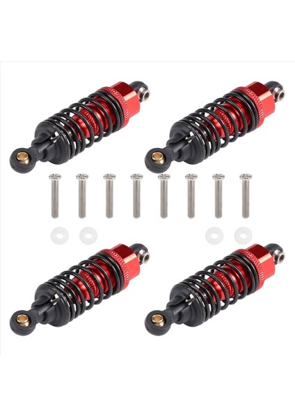 4pcs Alüminyum Alaşım Şok Emiciler Damper Damper Tamiya Tt-01 TT01 Tt-02 TT02 1/10 Rc Araba Yükseltme Parçaları Kırmızı (Yurt Dışından) fiyatları