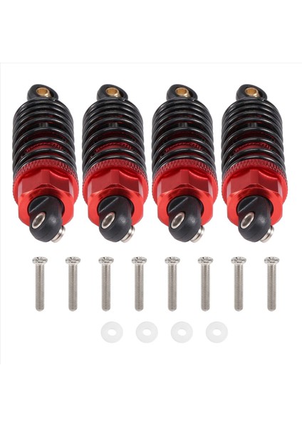 4pcs Alüminyum Alaşım Şok Emiciler Damper Damper Tamiya Tt-01 TT01 Tt-02 TT02 1/10 Rc Araba Yükseltme Parçaları Kırmızı (Yurt Dışından) modelleri
