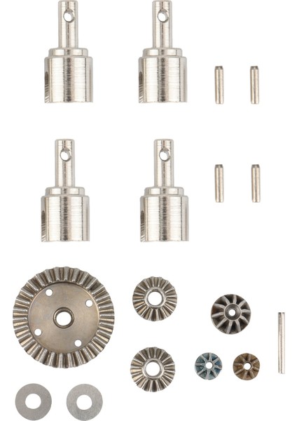 Hbx Için 5 Pcs 16889 16889A 16890 16890A Rc Araç Parçaları 4pcs Metal Diferansiyel Kupa ve 1 Pcs Diferansiyel Sürüş Dişlileri (Yurt Dışından)