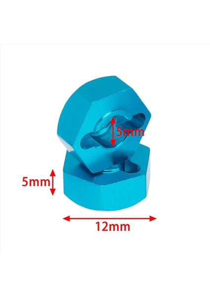 8pcs Metal 12MM Tekerlek Hex Adaptörü Tamiya TT01 Tt-01 TT02 XV01 Tb-04 WT-01N 1/10 Rc Araba Yükseltme Parçaları (Yurt Dışından) modelleri