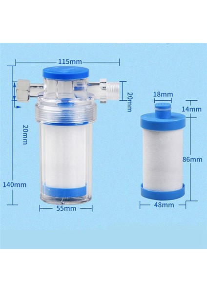 5pcs Hanehalkı Safsızlık Için Pas Tortusu Çamaşır Makinesi Su Isıtıcı Duş Suyu Filtresi Ön Musluk Su Temizleyici (Yurt Dışından)