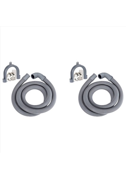 2x Çamaşır Makinesi Hortum Tahliye Hortumu Çamaşır Makinesi 2 5m Tahliye Hortumu Yamaşa Makineleri Bulaşık Terbazları Kurutucuları (Yurt Dışından)