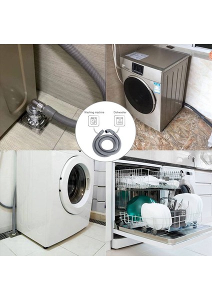 2x Çamaşır Makinesi Hortum Tahliye Hortumu Çamaşır Makinesi 2 5m Tahliye Hortumu Yamaşa Makineleri Bulaşık Terbazları Kurutucuları (Yurt Dışından) modelleri