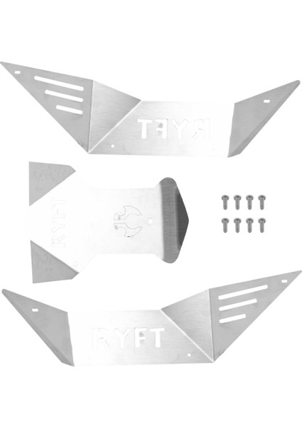 Metal Rc Araç Vücut Kabuk Koruma Koruma Plakası Zırh Kiti Eksenel RBX10 Ryft 1/10 Rc Paletli Yükseltme Parçaları (Yurt Dışından)