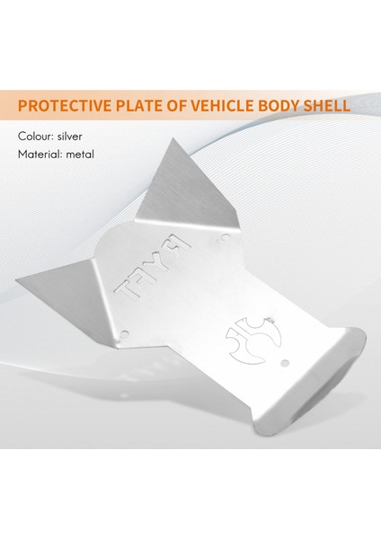 Metal Rc Araç Vücut Kabuk Koruma Koruma Plakası Zırh Kiti Eksenel RBX10 Ryft 1/10 Rc Paletli Yükseltme Parçaları (Yurt Dışından) modelleri
